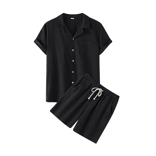 SAN DIEGO - CHEMISE ET SHORT EN COTON