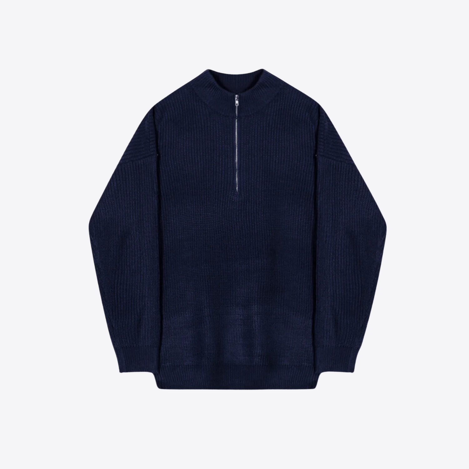 PULL TEXTURÉ DEMI-ZIP
