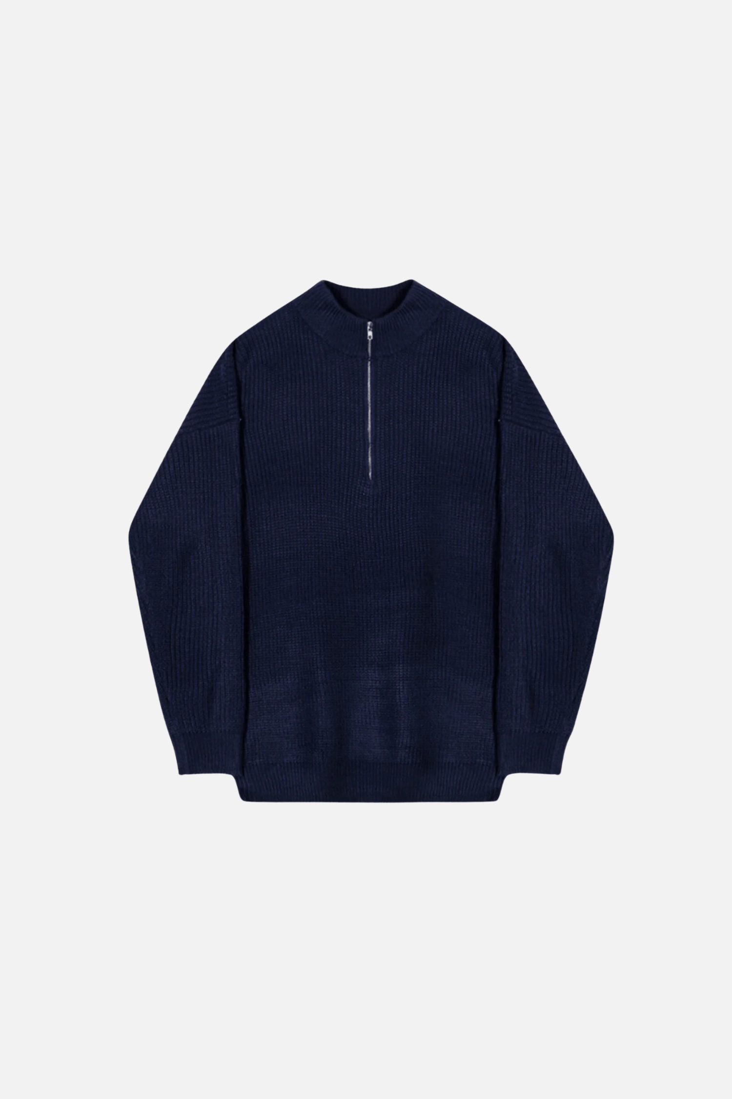 TEXTURED HALF-ZIP SWEATER