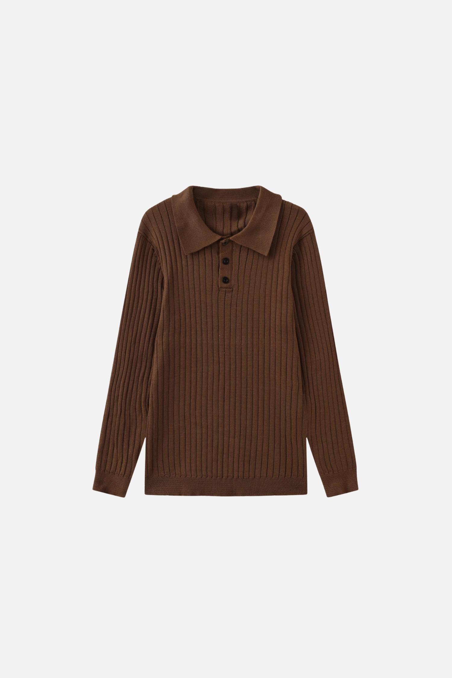 POLO MANCHES LONGUES CÔTELÉ