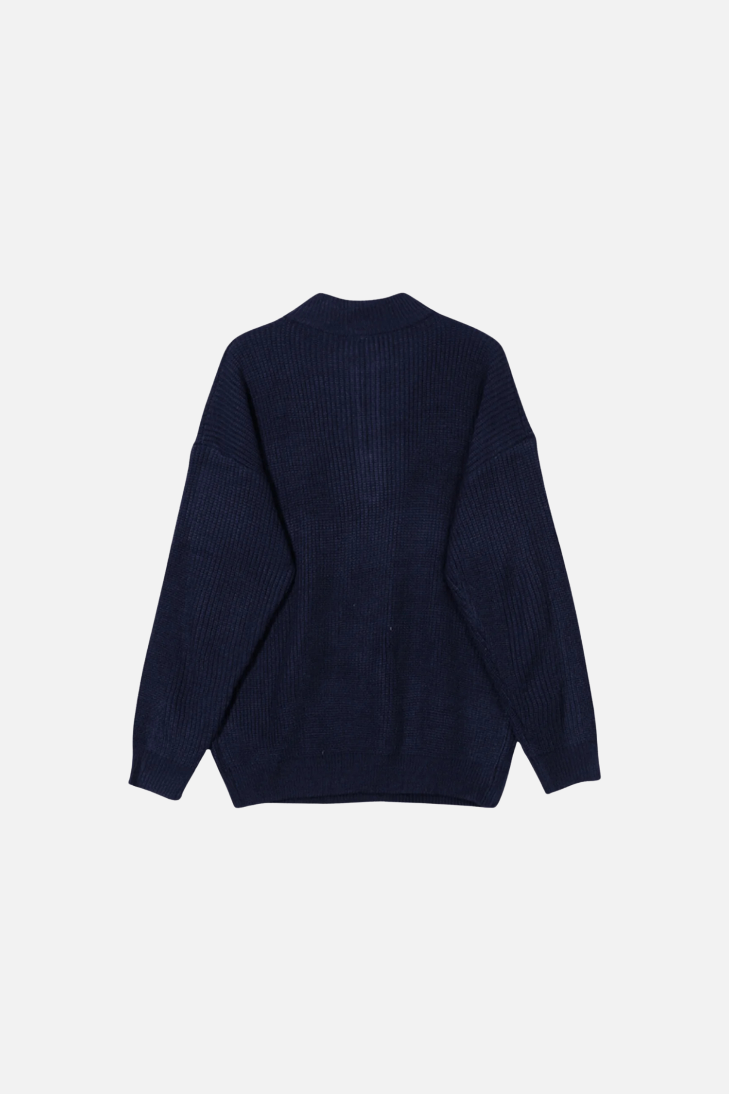 TEXTURED HALF-ZIP SWEATER