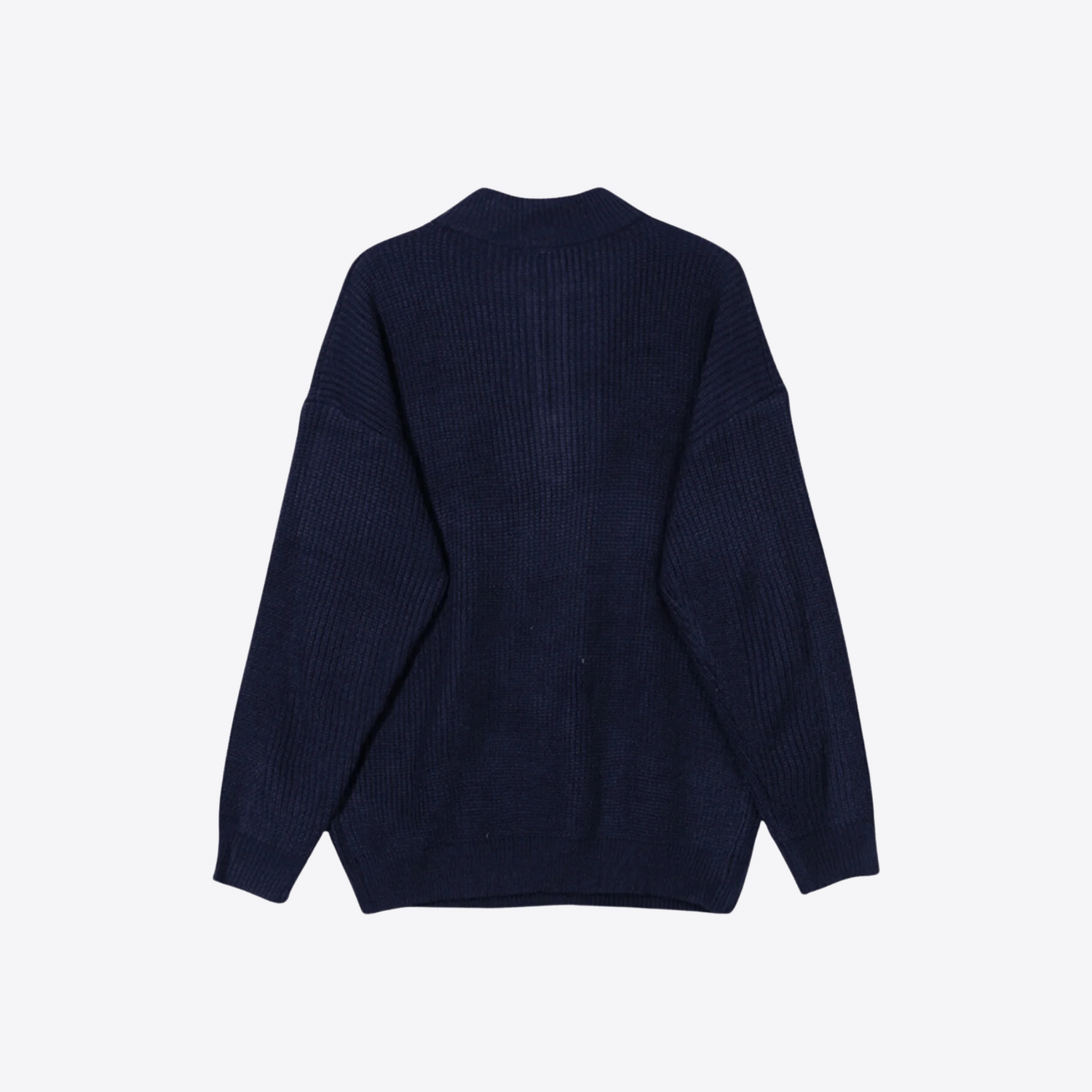 PULL TEXTURÉ DEMI-ZIP